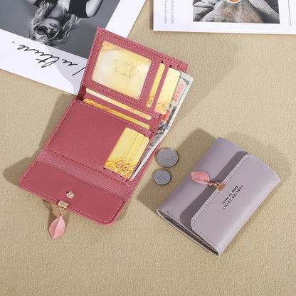 Trifold Clutch Coin Purse, Minimalist Credit Card Holder, Women's Casual Wallet