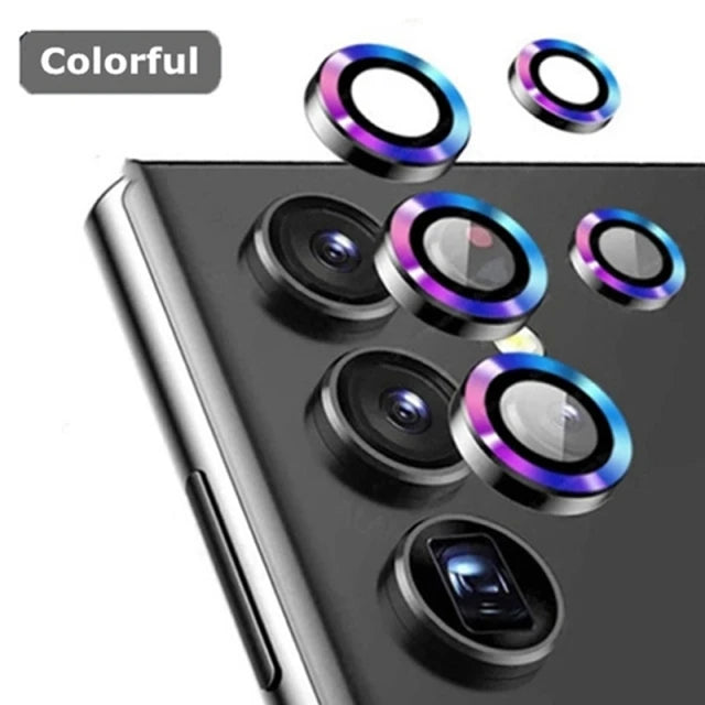 For Samsung S24 S23 Ultra Camera Lens Protector Aluminum Alloy Metal Tempered Glass Camera Film For Galaxy S22 Ultra Accessories