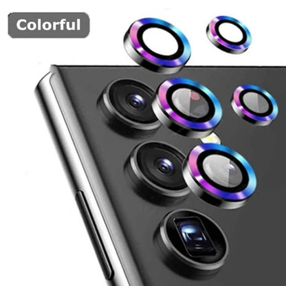For Samsung S24 S23 Ultra Camera Lens Protector Aluminum Alloy Metal Tempered Glass Camera Film For Galaxy S22 Ultra Accessories