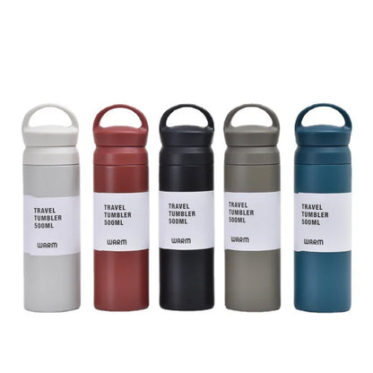New 350ml 480ml Steel Water Thermos Cup Cute Tumbler Portable Insulated Vacuum Flask
