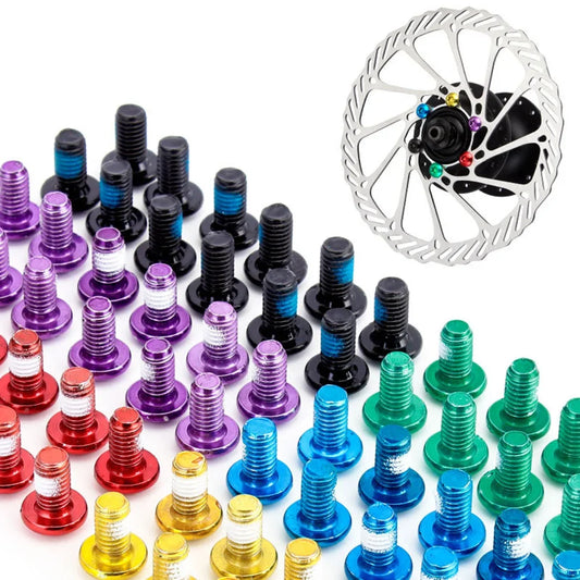 12pcs Bicycle Disc Brake Rotor Torx Bolts T25 M5x9mm Stainless Steel Road Bike Colorful Fixing Screws For MTB Bike disk part