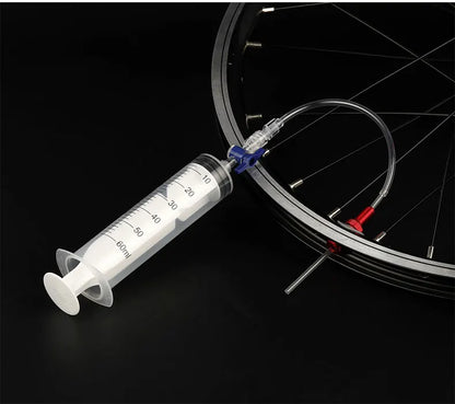 MTB Road Bike Tubeless Tire Liquid Injection Tool 60ml Tyre Sealant Syringe Bicycle Accessories  Valve Core Removal Tool Optiona