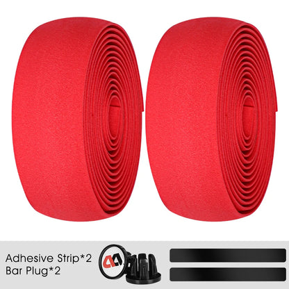 WEST BIKING Bicycle Handlebar Tape EVA PU Bar Tape Soft Cycling Damping With 2 Bar Plug Road Bicycle Anti-slip Shock straps