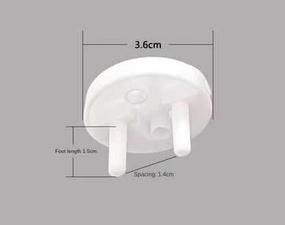 White Electrical Safety Socket Protective Cover Baby Care Safety Guard Protection Children Anti Electric Shock Rotate Protectors