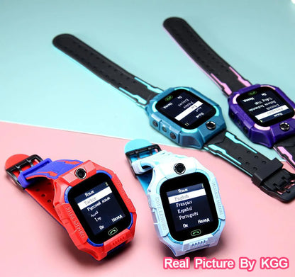 2G Smart Watch Kids LBS SOS Phone Watch IP67 Waterproof Remote Photo Voice Chat Smartwatch Compatible For Ios Android Child Gift