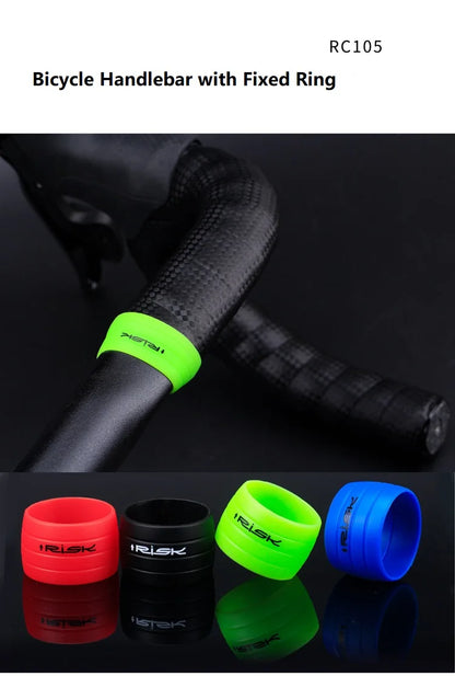 2pcs Silicone Anti-skip Bicycle Handlebar Tape plug Fixed Ring Road Bike Shift Handle Protection Cover Non-Slip Cycling Accessor