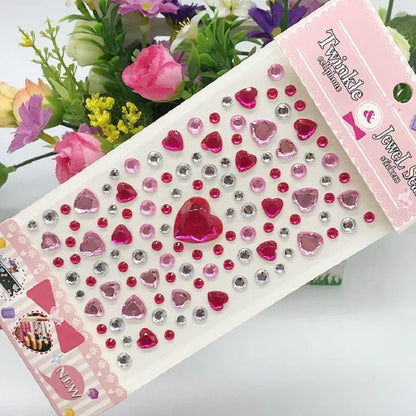 Glitter Face Stickers for Children Rhinestones for Eyes Face Diamonds Bright Stickers Festival Makeup Jewels Stickers ZS006
