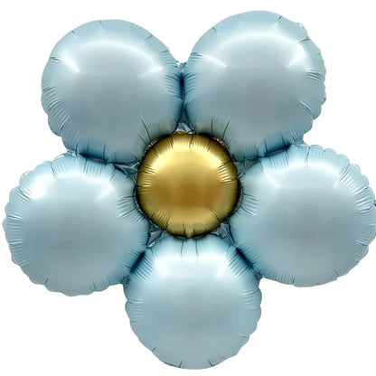 Matte Flower Aluminum Film Balloons Baby 1st Birthday Party Decor Kids Boy Girl Baby Shower Supplies Toy Balloon Wedding Ballons