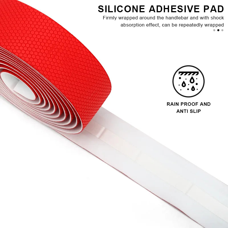 Bicycle Handlebar Tape With Bar End Plugs Non-Slip Shock Absorbing Ultralight Wear-Resistant Bike Handlebar Tape Cycling Strap