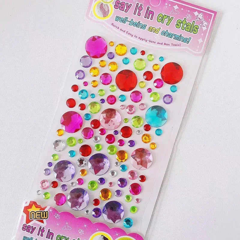 Glitter Face Stickers for Children Rhinestones for Eyes Face Diamonds Bright Stickers Festival Makeup Jewels Stickers ZS006