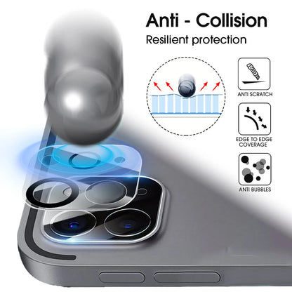 5-1PCS Tempered Glass Lens Films for Apple IPad Pro 2024 11 13 Inch HD Clear Anti-scratch Tempered Camera Screen Protectors