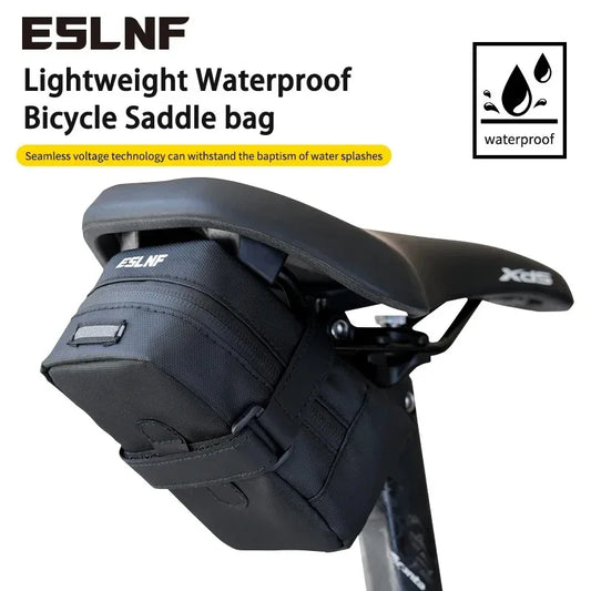 ESLNF Bicycle Bag Large Capacity Tail Rear Cycling Rear Seat Waterproof Saddle Bag MTB Road Bicycle Storage Bag Bike Accessories