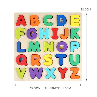 Clearance_Montessori 3D Wooden Puzzles for Kids Baby Early Learning Games Educational Wooden Toys For Children Birthday Gifts_Co