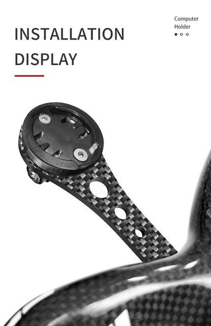 BUCKLOS Carbon Bike Speedometer Holder Road Gravel Bicycle Computer Mount Speedometer Bracket for Garmin Cycling Accessories