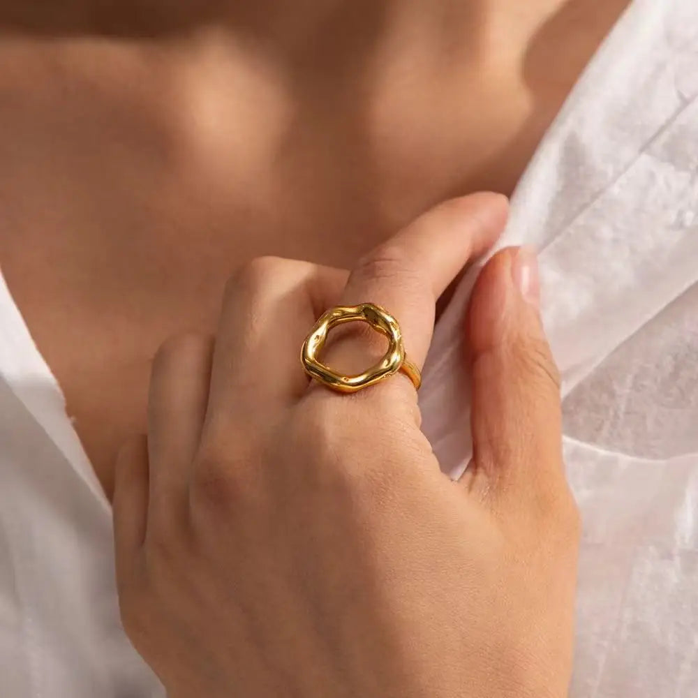 New Smooth Double Heart Shiny Zircon Love Ring Adjustable Finger Ring, Suitable For Women's Daily Wear Jewelry Gifts