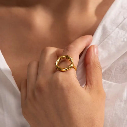 New Smooth Double Heart Shiny Zircon Love Ring Adjustable Finger Ring, Suitable For Women's Daily Wear Jewelry Gifts