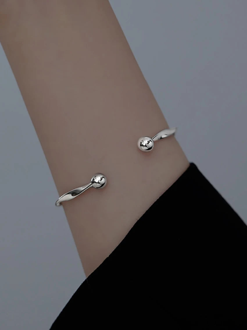 Retro Cuff Bracelet Opening Bangles for Women Minimalism Twisted Bracelets Wristband Jewelry Mom Wife Girls Birthday Gifts ﻿