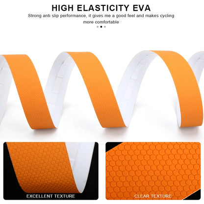 Bicycle Handlebar Tape With Bar End Plugs Non-Slip Shock Absorbing Ultralight Wear-Resistant Bike Handlebar Tape Cycling Strap