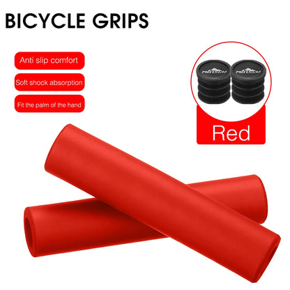 MOTSUV Bicycle Ultraight Density Foam Silicone Sponge Handlebar Grips for MTB bike XC/AM Anti-skid shock-absorbing Super Soft