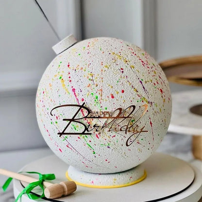 1/3/5pcs Acrylic Birthday Queen Gold Cake Topper Happy Birthday Party Sides Cake Decorations Accessories