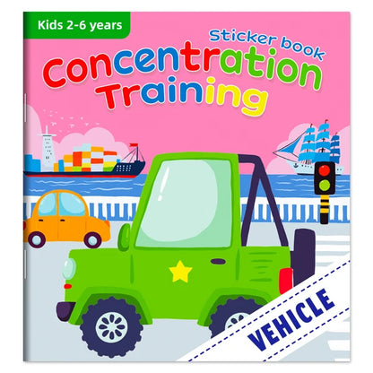 Children's Sticker Book Early Education Cartoon Animal Cognitive Puzzle Sticker Toys Educational Montessori Toys for Kids 3-6