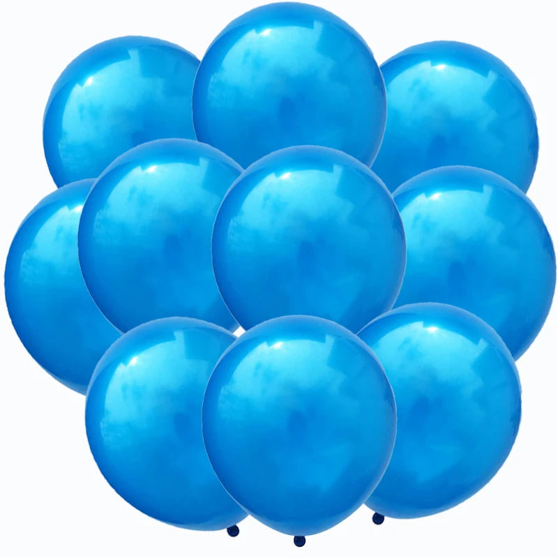 12inch 10pcs Mix Blue Rose Gold Confetti Latex Balloon colorful Baby Shower Wedding Birthday Party Decor Clear Balloons kids toy