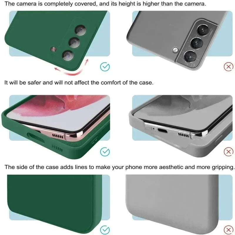 For Samsung A55 A54 5G Case Liquid Silicone Phone Cases For Samsung Galaxy A55 A54 A 55 5G S24 Ultra Plus Back Soft Cover