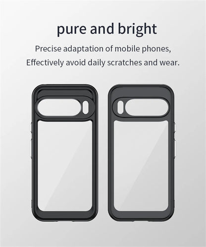 Fashion Transparent Acrylic Case For Google Pixel 9 8 7 Pro 8 7 A Colorful Hard Clear Shockproof Thin Cover For Pixel 9 Pro XL