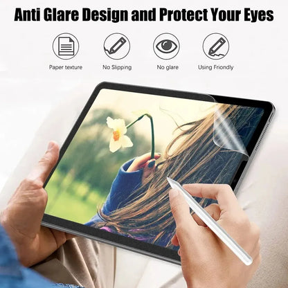 3Pcs Paper Feel Like Screen Protector For iPad 10th 9th Generation 8 7 6 Air 5 4 Pro 11 12.9 10.5 9.7 Mini 5 6 13 2024 No Glass