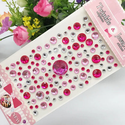 Glitter Face Stickers for Children Rhinestones for Eyes Face Diamonds Bright Stickers Festival Makeup Jewels Stickers ZS006