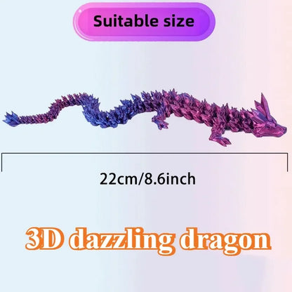 1/2PCS 3D Printed Dragon Egg with Dragon Full Articulated Dragon Modle Movable Rotatable Articulated Desktop Ornament Kid Toy