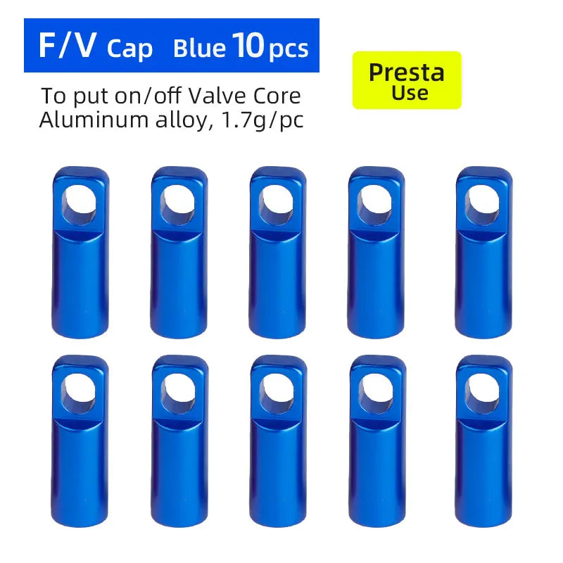 Deemount 2 in 1 Presta Caps F/V Valve Core Overhaul Install Tool CNC Anodized Alloy Light Weight Bicycle Valve Nipple 10/4/2PCS