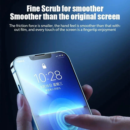4Pcs Matte Tempered Glass For iPhone 14 13 12 11 15 Pro Max 7 8 16 Plus Frosted Screen Protector For iPhone 13 Mini X XR XS MAX