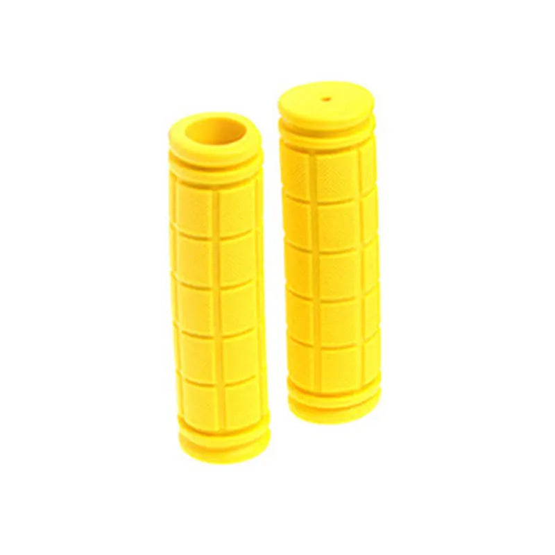 1 Pair Bike Handlebar Grips Soft Scooter Extreme Bicycle Rubber Non-slip Shockproof Mountain Folding Bike Bicycle Accessories