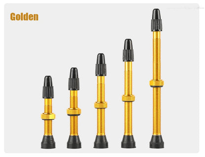 2pcs/bag Bicycle Bike Tubeless Presta Valves Stems Aluminium Alloy 40mm 44mm 48mm 60mm 80mm with Valve Core Removal Tool