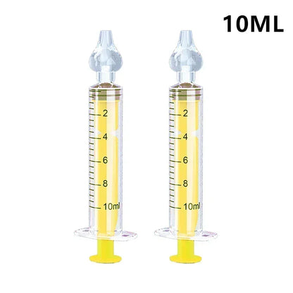 2Pcs Needle Tube Baby Nasal Aspirator Syringe Baby Nose Cleaner Infant Rhinitis Nasal Washer Children Nose Washing Tool for Kids