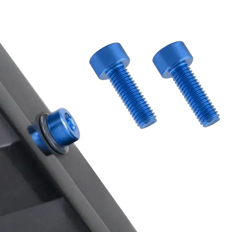 2pcs Bicycle Bottle Cage Screw M5 Aluminum Alloy Cycling Water Bottle Holder Bolts Hex Socket Fixing Screw MTB Bike Accessories