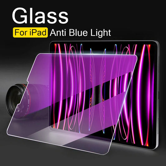 Tempered Glass For Ipad Pro 11 12.9 13 2024 10th 9th Gen Screen Protector For Ipad Air 5 4 Mini 6 10.9 10.2 Film Anti Blue Light