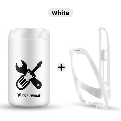 WEST BIKING Bicycle Repair Tool Storage Capsule Portable Waterproof Toolkit With Water Bottle Cage MTB Road Bike Accessories