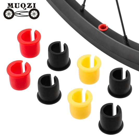 MUQZI 10pcs Bike Schrader to Presta Rim Adapter Convert Shrader to Presta Valve Plug Bicycle Valve Hole Adapter
