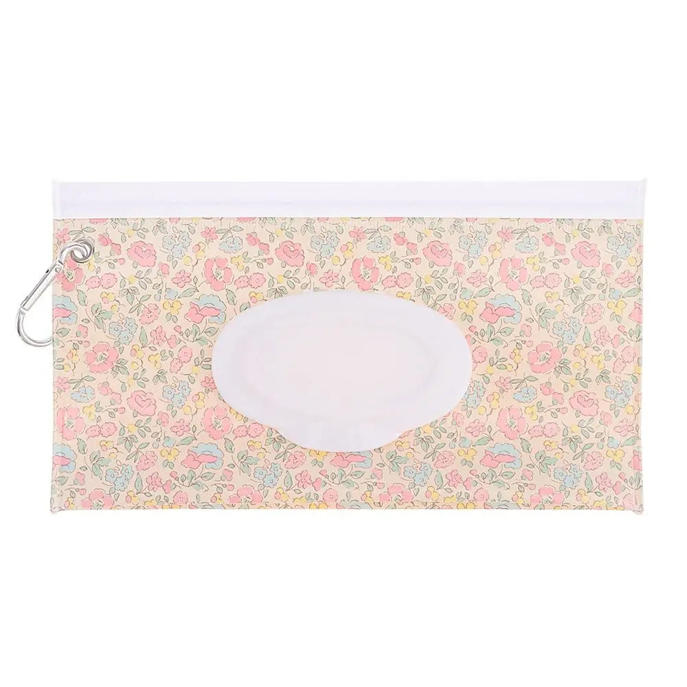 EVA Baby Wet Wipe Pouch Portable Buckle Wipes Holder Case Flip Cover Snap-Strap Reusable Refillable Wet Wipe Bag Outdoor